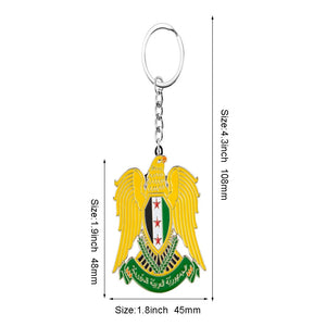 Syria eagle Keychain Holder Key Car gift