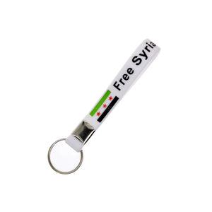 Free Syria - Silicone Wristband Keychain