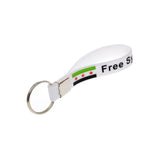 Free Syria - Silicone Wristband Keychain